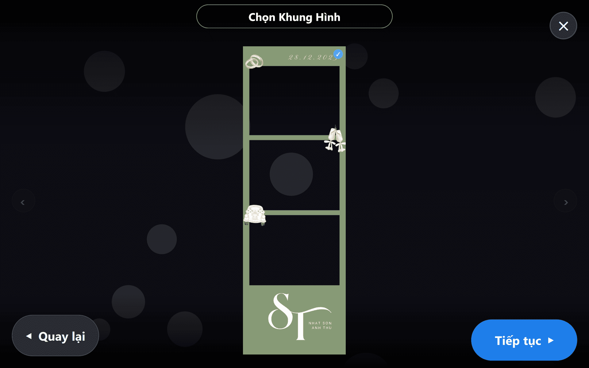 Chọn khung hình